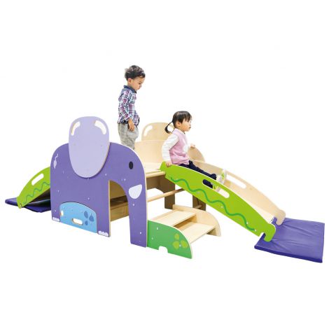 Complex de joaca din lemn modular Elefant - imagine 15